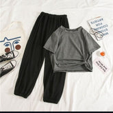 Crop tees with trouser (track suit)